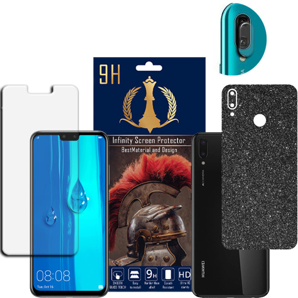 برچسب پوششی اینفینیتی مدل PRO MAX مناسب برای گوشی موبایل هوآوی Y9 2019 به همراه محافظ صفحه نمایش و محافظ لنز دوربین
