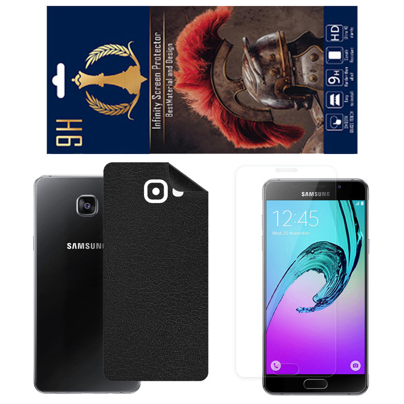 برچسب پوششی اینفینیتی مدل CH مناسب برای گوشی موبایل سامسونگ Galaxy A5 2016 به همراه محافظ صفحه نمایش