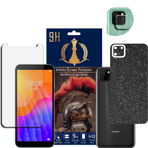 برچسب پوششی اینفینیتی مدل PRO MAX مناسب برای گوشی موبایل هوآوی Y5P به همراه محافظ صفحه نمایش و محافظ لنز دوربین