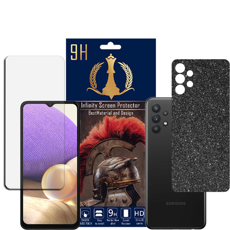 برچسب پوششی اینفینیتی مدل PRO MAX مناسب برای گوشی موبایل سامسونگ GALAXY A32 4G به همراه محافظ صفحه نمایش