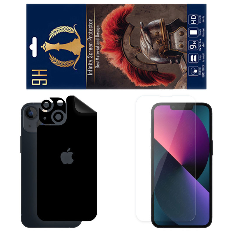 برچسب پوششی اینفینیتی مدل RG مناسب برای گوشی موبایل اپل iPhone 13 Mini به همراه محافظ صفحه نمایش