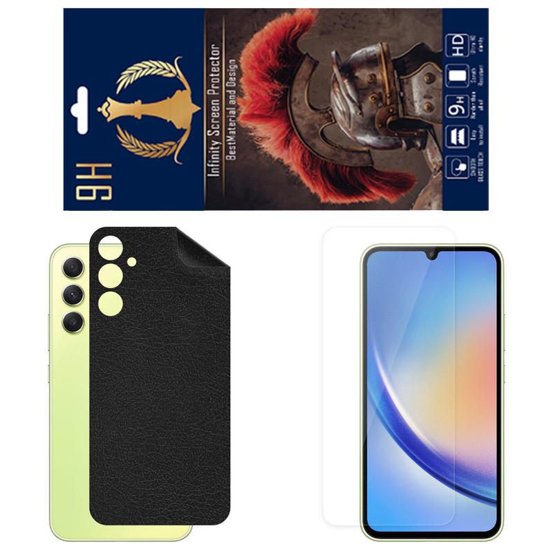 برچسب پوششی اینفینیتی مدل CH مناسب برای گوشی موبایل سامسونگ Galaxy A34 به همراه محافظ صفحه نمایش