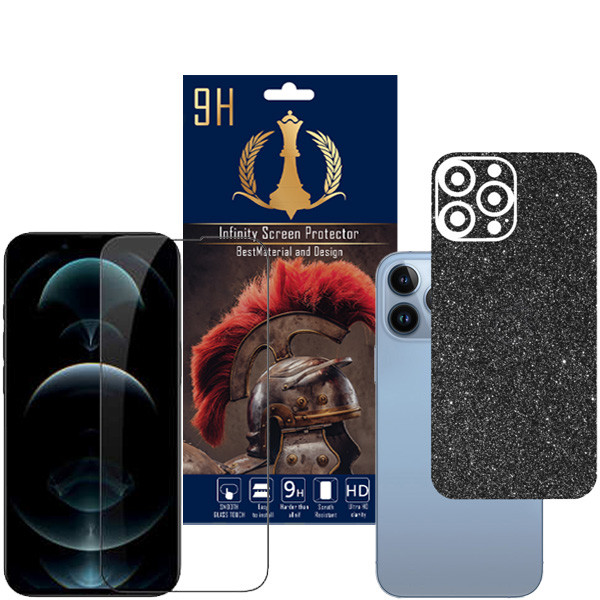 برچسب پوششی اینفینیتی مدل PR MAX مناسب برای گوشی موبایل اپل iPhone 13 PRO MAX به همراه محافظ صفحه نمایش