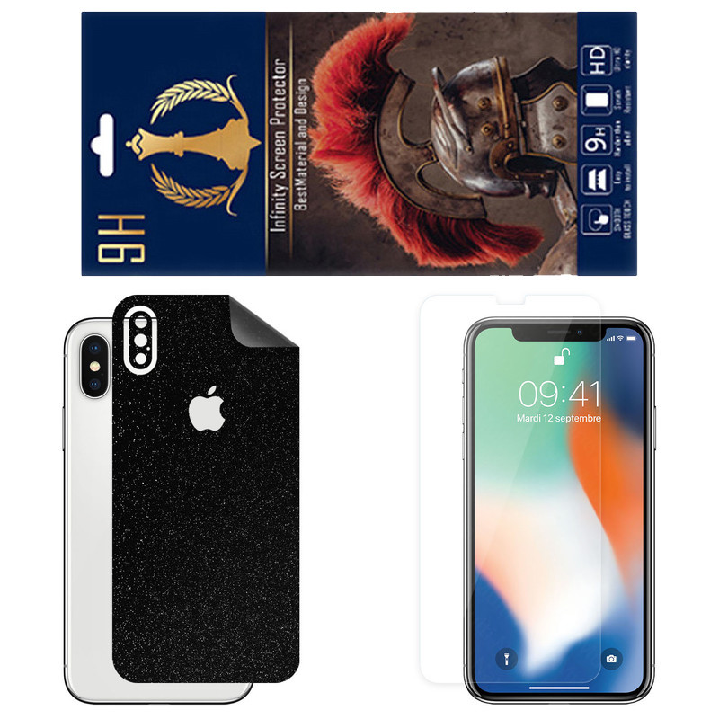 برچسب پوششی اینفینیتی مدل SPACE مناسب برای گوشی موبایل اپل iPhone XS به همراه محافظ صفحه نمایش