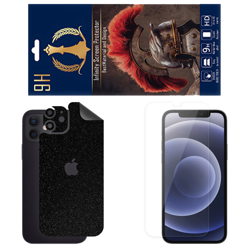 برچسب پوششی اینفینیتی مدل SPACE مناسب برای گوشی موبایل اپل iPhone 12 به همراه محافظ صفحه نمایش