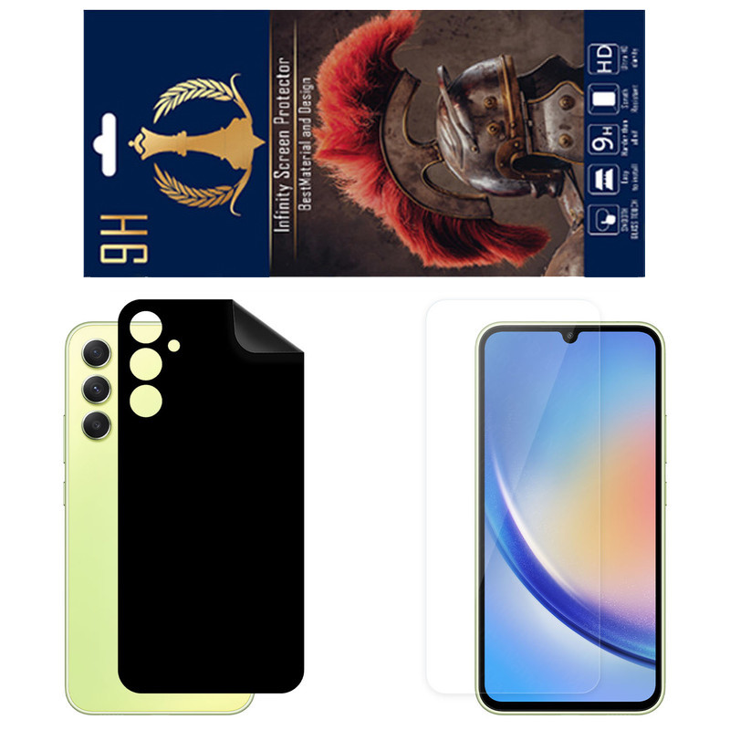 برچسب پوششی اینفینیتی مدل RG مناسب برای گوشی موبایل سامسونگ Galaxy A34 4G به همراه محافظ صفحه نمایش
