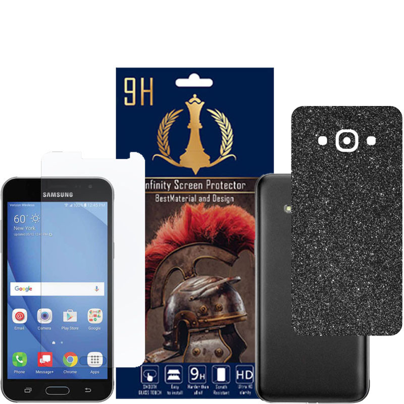 برچسب پوششی اینفینیتی مدل PRO MAX مناسب برای گوشی موبایل سامسونگ GALAXY J3 PRO به همراه محافظ صفحه نمایش