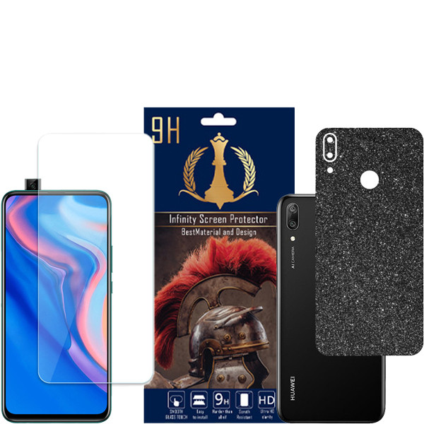 برچسب پوششی اینفینیتی مدل PRO MAX مناسب برای گوشی موبایل هوآوی Y7 2019 به همراه محافظ صفحه نمایش