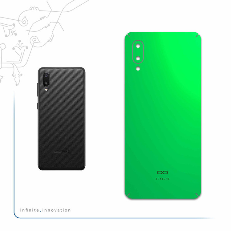 برچسب پوششی ماهوت مدل Matte-Green مناسب برای گوشی موبایل سامسونگ Galaxy A02