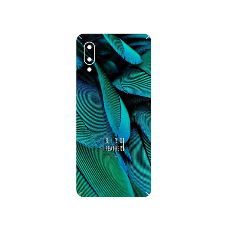 برچسب پوششی ماهوت مدل Green Feather مناسب برای گوشی موبایل سامسونگ Galaxy A02