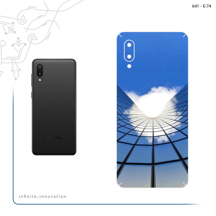 برچسب پوششی ماهوت مدل Glass skyscraper مناسب برای گوشی موبایل سامسونگ Galaxy A02