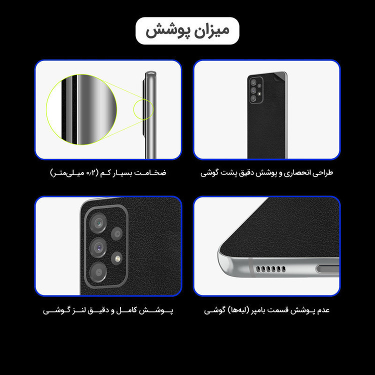 برچسب پوششی اینفینیتی مدل CH مناسب برای گوشی موبایل سامسونگ Galaxy A05 به همراه محافظ صفحه نمایش