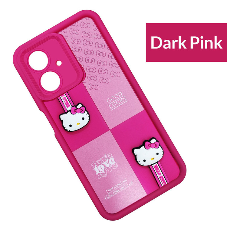 کاور موفی مدل Silicone Puffer Hello Kitty Strap مناسب برای گوشی موبایل سامسونگ Galaxy A05 به همراه بند