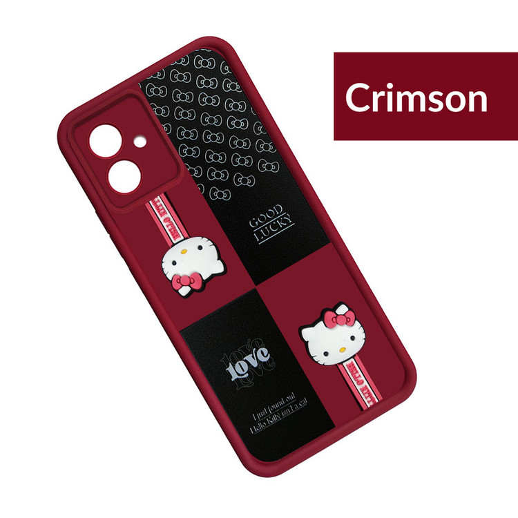کاور موفی مدل Silicone Puffer Hello Kitty Strap مناسب برای گوشی موبایل سامسونگ Galaxy A05 به همراه بند