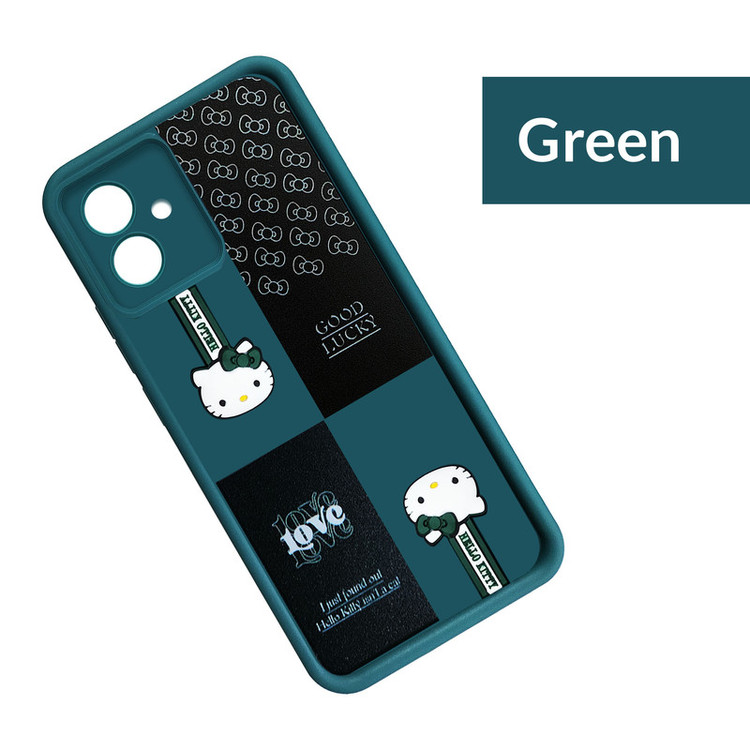 کاور موفی مدل Silicone Puffer Hello Kitty Strap مناسب برای گوشی موبایل سامسونگ Galaxy A05 به همراه بند