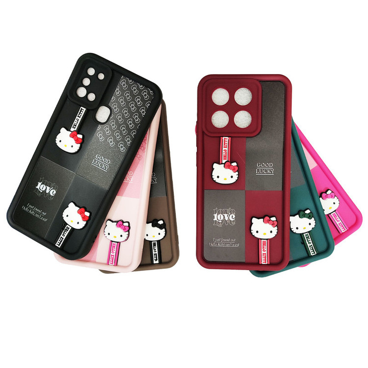 کاور موفی مدل Silicone Puffer Hello Kitty Strap مناسب برای گوشی موبایل سامسونگ Galaxy A05 به همراه بند
