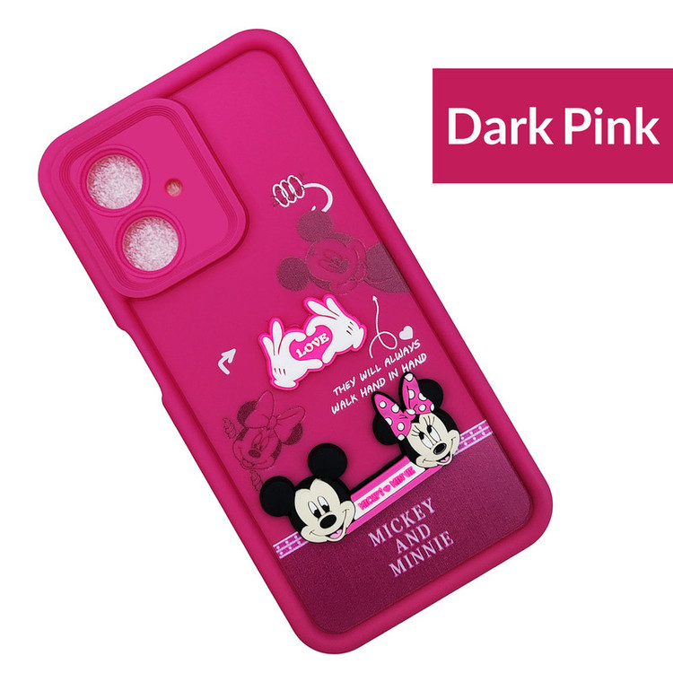 کاور موفی مدل Silicone Puffer Minni Mouse Strap مناسب برای گوشی موبایل سامسونگ Galaxy A05 به همراه بند