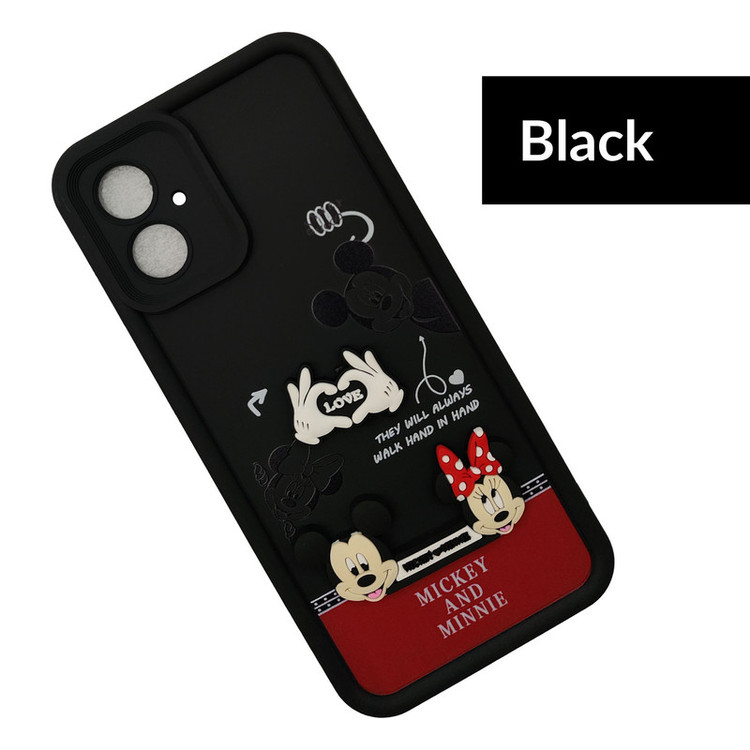 کاور موفی مدل Silicone Puffer Minni Mouse Strap مناسب برای گوشی موبایل سامسونگ Galaxy A05 به همراه بند