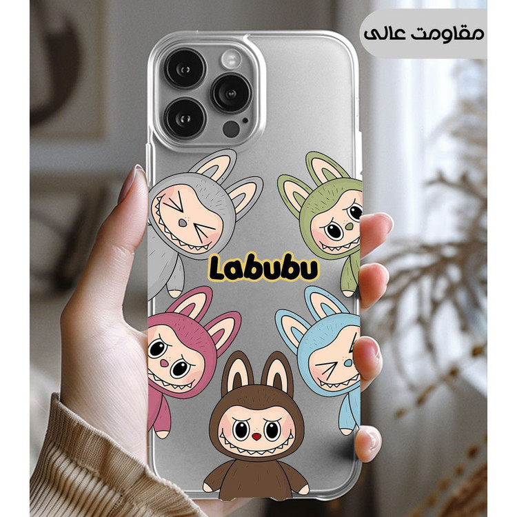 کاور یوریل مدل Clear کد 102 طرح لبوبو Labubu مناسب برای گوشی موبایل سامسونگ Galaxy A05