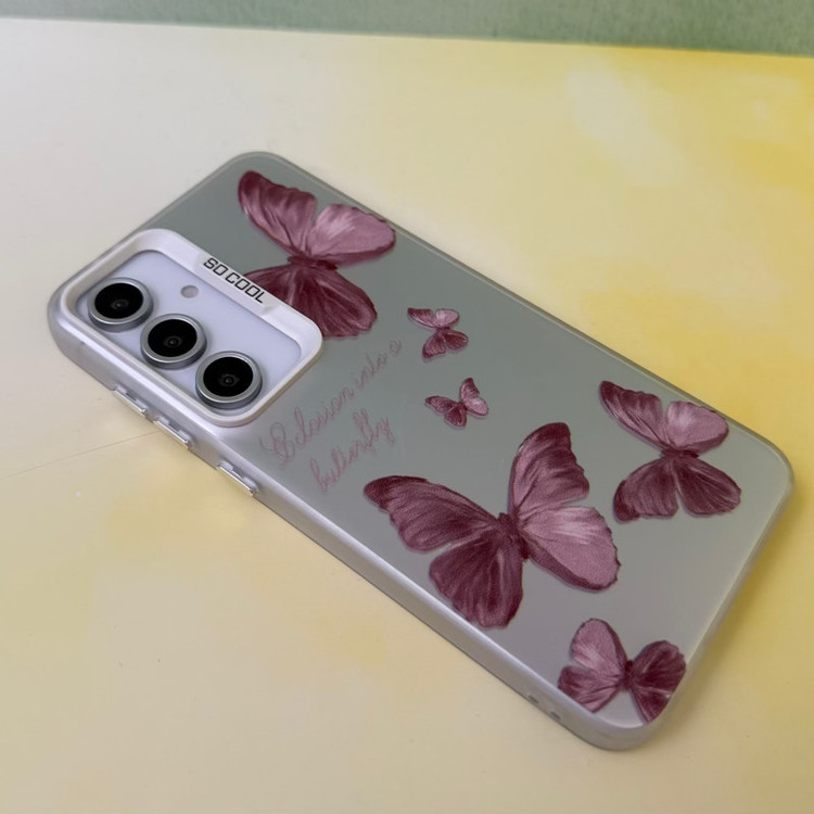 کاور مدل so cool طرح پروانه مناسب برای گوشی موبایل سامسونگ Galaxy A05