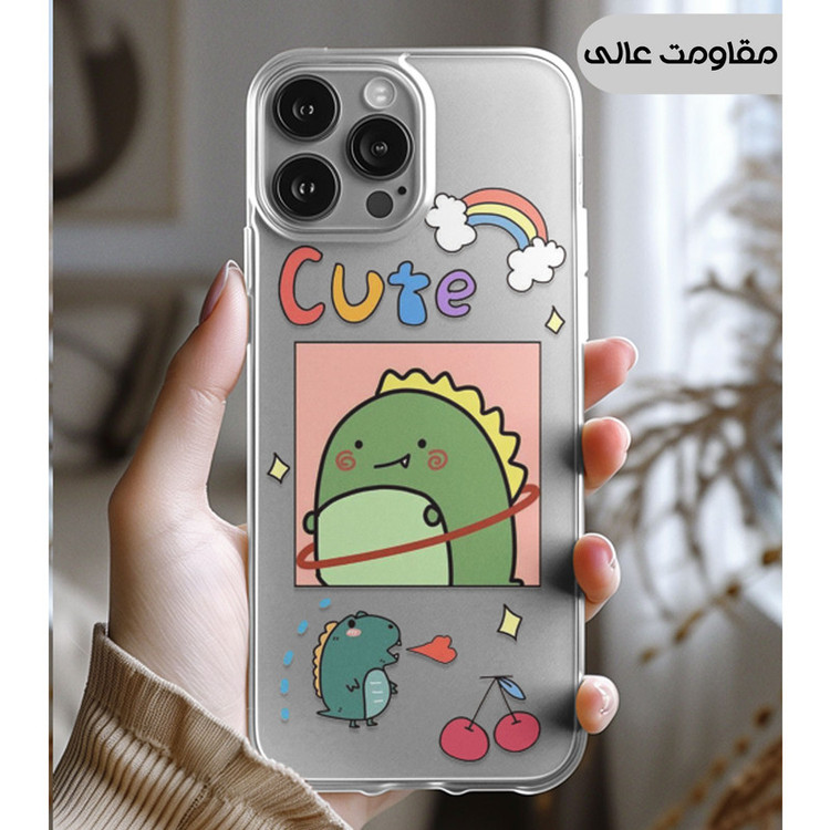 کاور یوریل مدل Clear کد 20 طرح دایناسور مناسب برای گوشی موبایل سامسونگ Galaxy A05