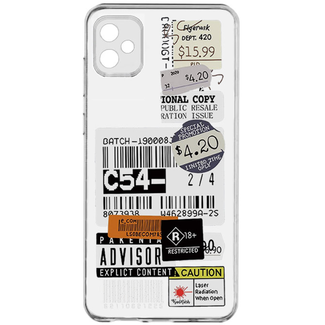 کاور طرح Barcode  مناسب برای گوشی موبایل سامسونگ  Galaxy A05