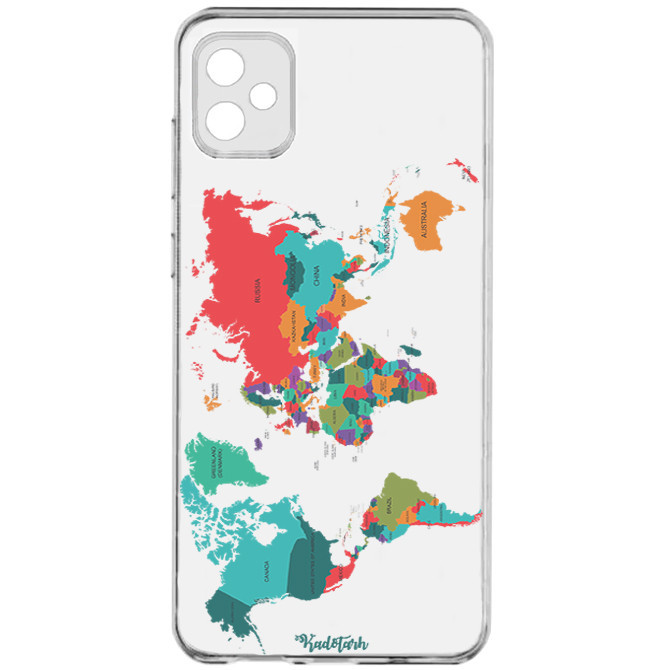 کاور طرح Map مناسب برای گوشی موبایل سامسونگ Galaxy A05
