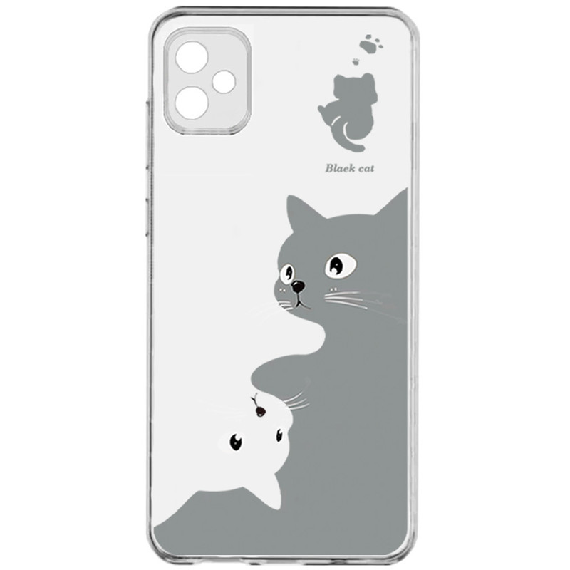 کاور طرح Gray Cat مناسب برای گوشی موبایل سامسونگ Galaxy A05