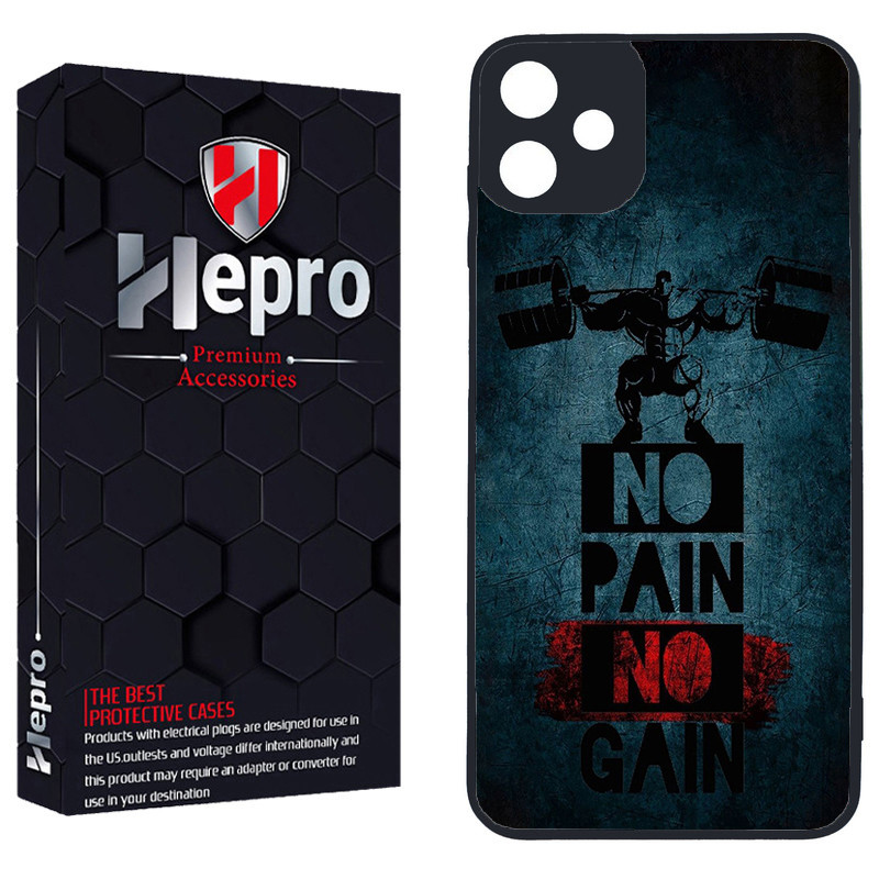 کاور هپرو طرح NO PAIN NO GAIN کد TPU-109 مناسب برای گوشی موبایل سامسونگ Galaxy A05