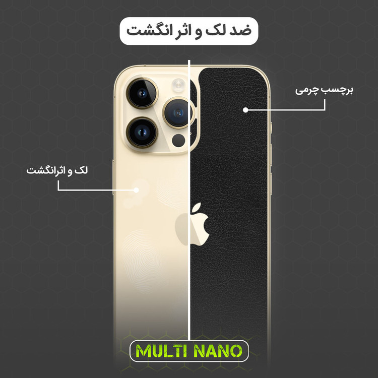 برچسب پوششی مولتی نانو طرح چرم مدل X-F1L مناسب برای گوشی موبایل سامسونگ Galaxy A05