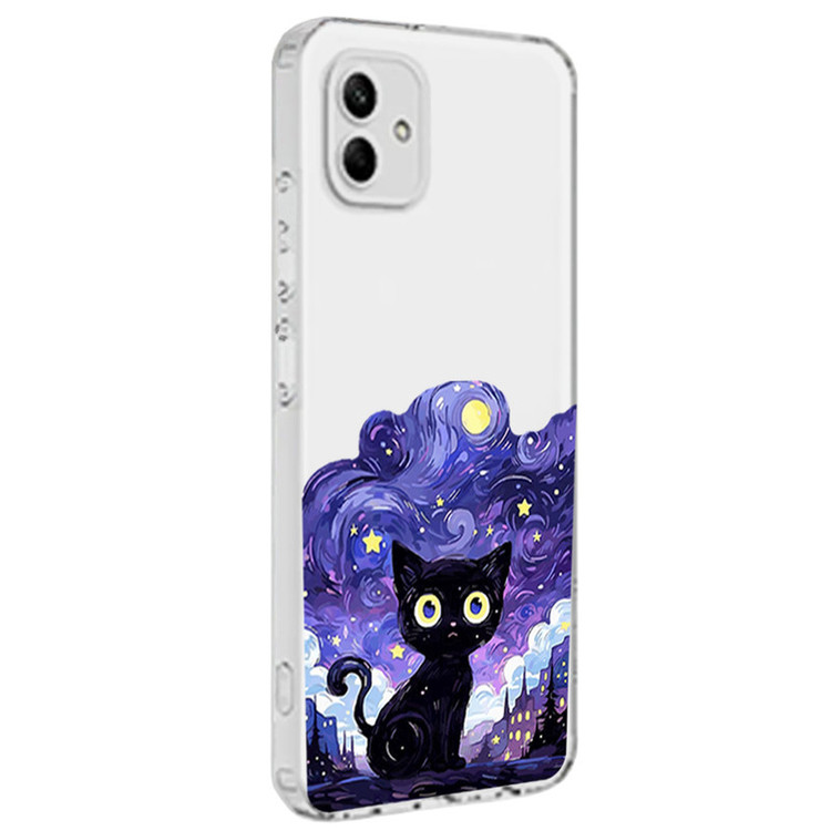 کاور طرح Purple Cat مناسب برای گوشی موبایل سامسونگ Galaxy A05