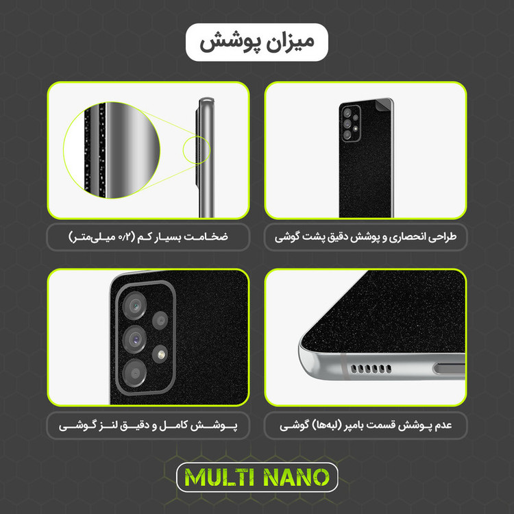 برچسب پوششی مولتی نانو طرح کهکشانی مدل X-F1G مناسب برای گوشی موبایل سامسونگ Galaxy A05