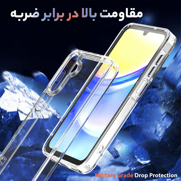 کاور سامورایی مدل Crystal Shield مناسب برای گوشی موبایل سامسونگ Galaxy A26 / A26 5G